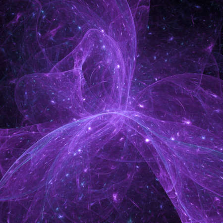 Abstract fractal background. Space and science background, 3D illustration