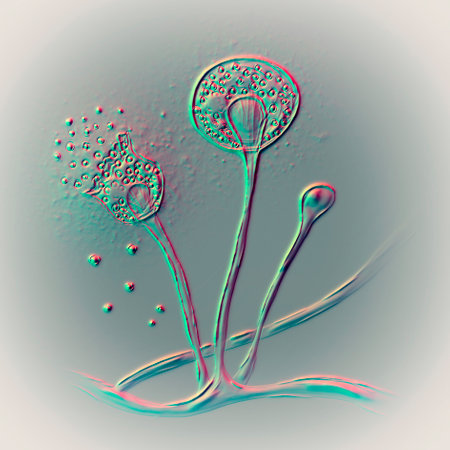 Mucor mold, black fungus, bread mold fungi. Opportunistic fungi that cause mucormycosis