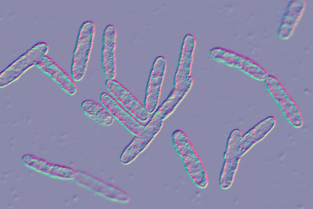 Bacteria Cardiobacterium hominis, 3D illustration. Gram-negative bacterium normally present in mouth, nose and throat and can be the cause endocarditis.の写真素材