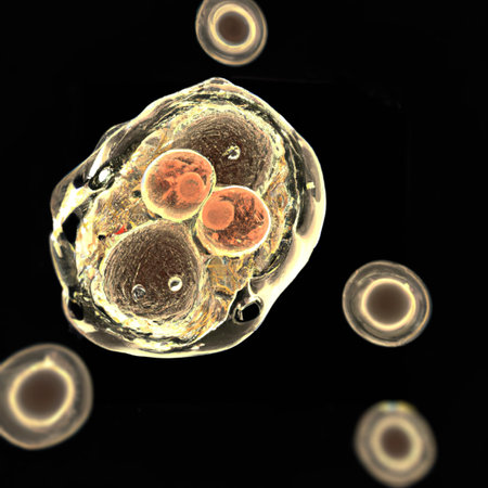 Human early stage embryo, illustrationの写真素材