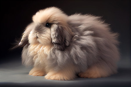 Photorealistic illustraiton of a rabbit, generative ai illustrationの素材