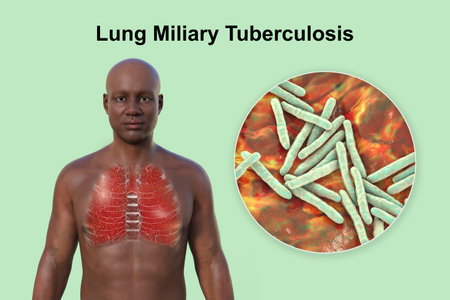 A 3D photorealistic illustration of the upper half of a man with transparent skin, showcasing the...