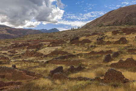 Pikillacta, Wari ruins at Cuzco Peruの写真素材