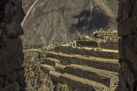 Ollantaytambo, Inca ruins at Cuzco Peruのeditorial素材