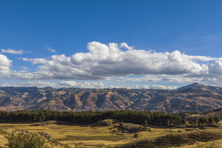 Cuzco city skyline at Peruの写真素材