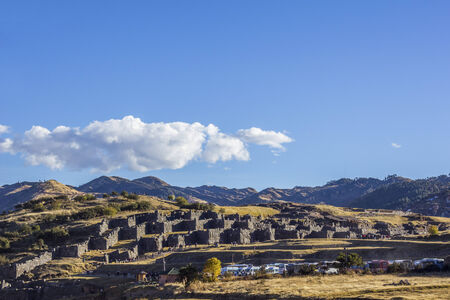 Sacsayhuaman, Inca ruins at Cuzco Peruのeditorial素材