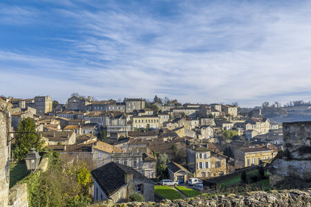 Saint Emilion cityscape at Aquitaine Franceのeditorial素材