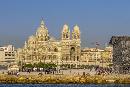 Cathedral of Marsella at Franceのeditorial素材