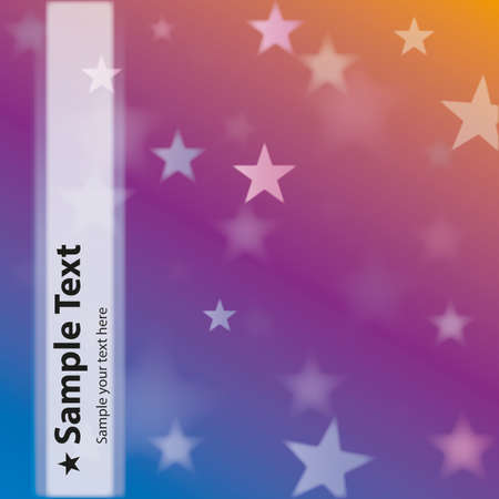 Stars retro background textのイラスト素材