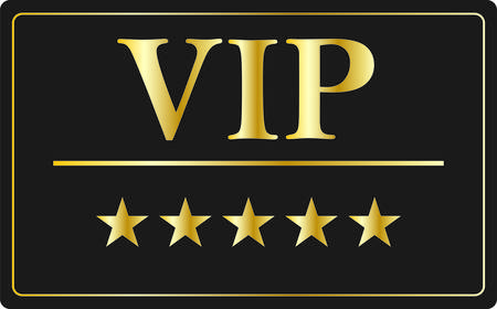VIP membership card gold credit cardのイラスト素材