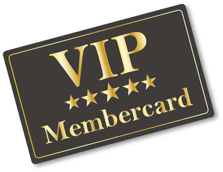 VIP membership card gold credit cardのイラスト素材