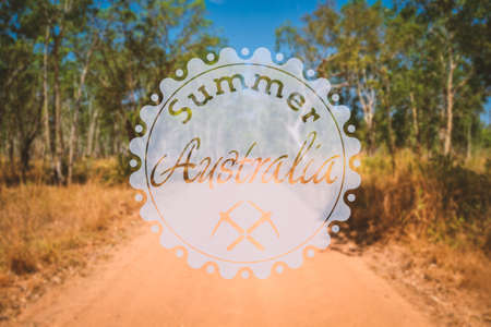 retro vintage hipster landscape 