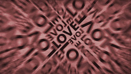 a retro vintage love background with texture and blurの写真素材