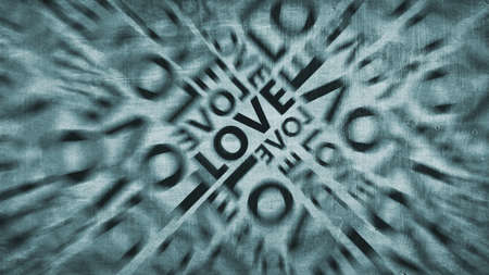 a retro vintage love background with texture and blurの写真素材