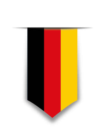 Germany flag pennantのイラスト素材