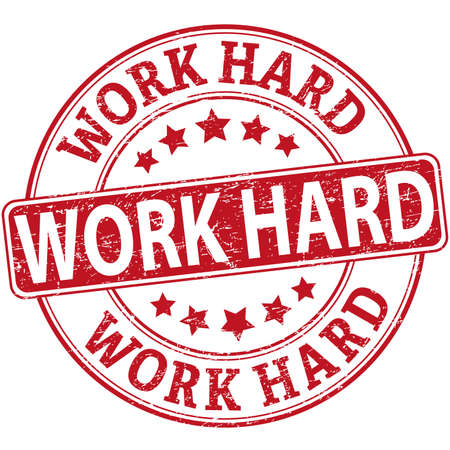 red rubber web stamp with stars on white backgroundのイラスト素材