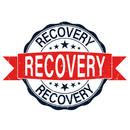 red rubber web stamp with stars on white backgroundのイラスト素材