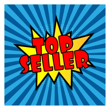 comic explosion speech bubble on blue backgroundのイラスト素材