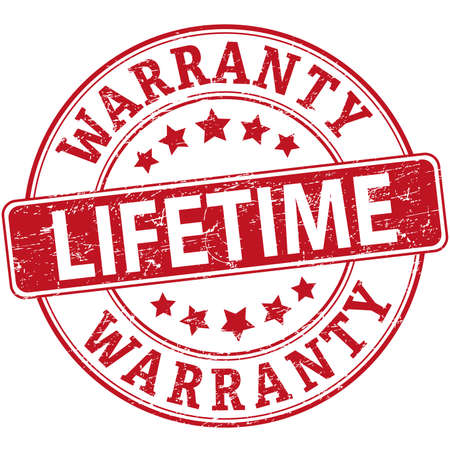 red rubber web stamp with stars on white backgroundのイラスト素材