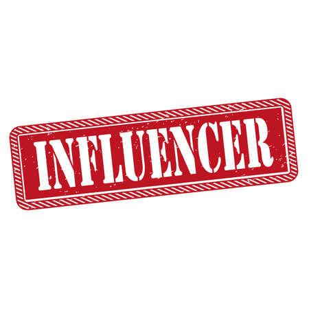 Influencer - Vector illustration design for banner, t shirt graphics, fashion prints, slogan tees, stickers, cards, labels, posters and other creative usesのイラスト素材