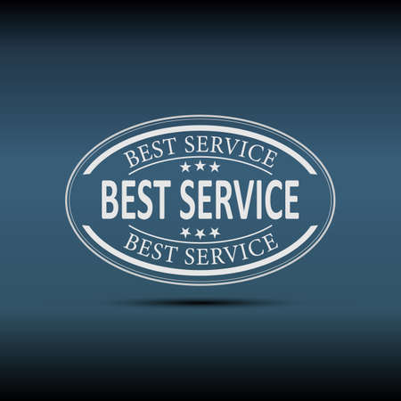 modern white best service button on a blue Backgroundのイラスト素材