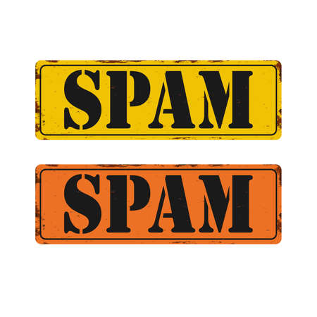 Spam Hazard sign on a white background vector illustrationのイラスト素材