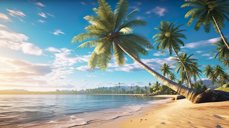 Untouched tropical paradise beach in Sri Lankaの写真素材