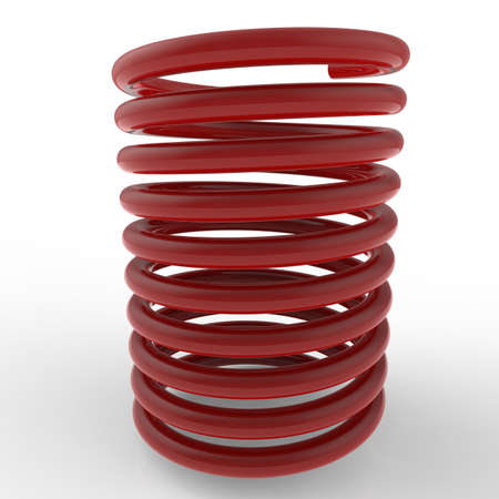 Coil springs. 3D illustration. 3D CG.の写真素材