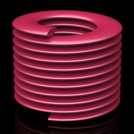 Coil springs. 3D illustration. 3D CG.の写真素材