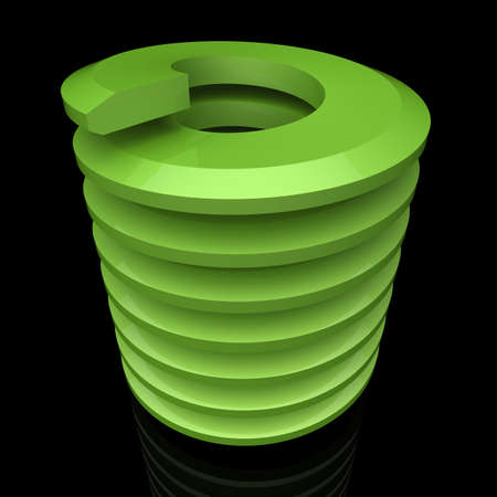Coil springs. 3D illustration. 3D CG.の写真素材