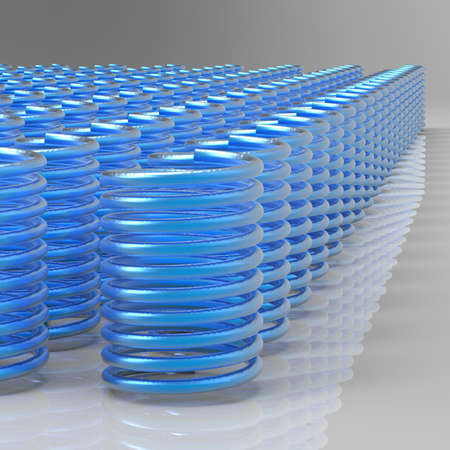 Coil springs. 3D illustration. 3D CG.の写真素材