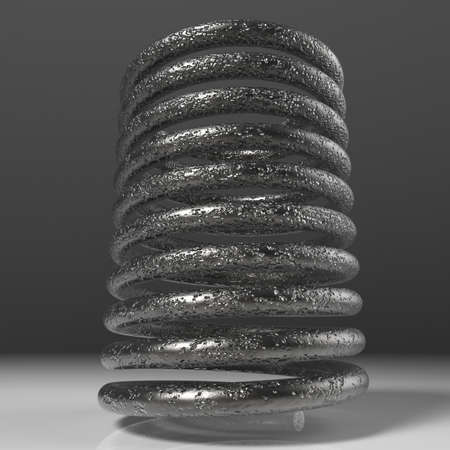 Coil springs. 3D illustration. 3D CG.の写真素材