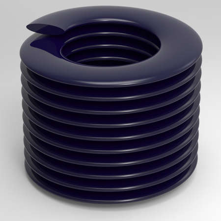 Coil springs. 3D illustration. 3D CG.の写真素材