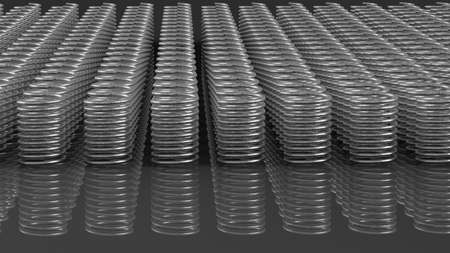 Coil springs. 3D illustration. 3D CG.の写真素材