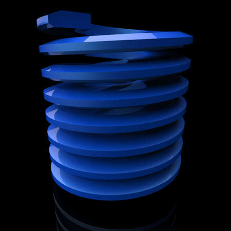 Coil springs. 3D illustration. 3D CG.の写真素材