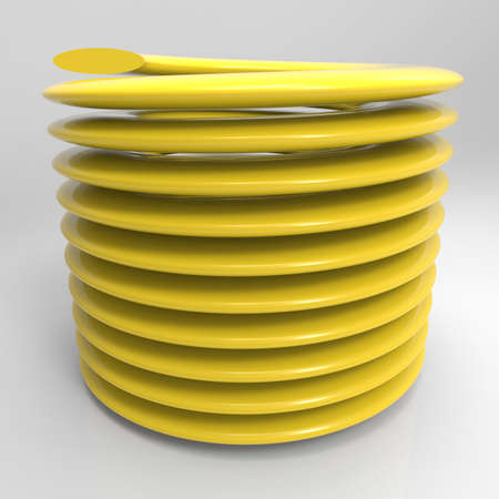 Coil springs. 3D illustration. 3D CG.の写真素材