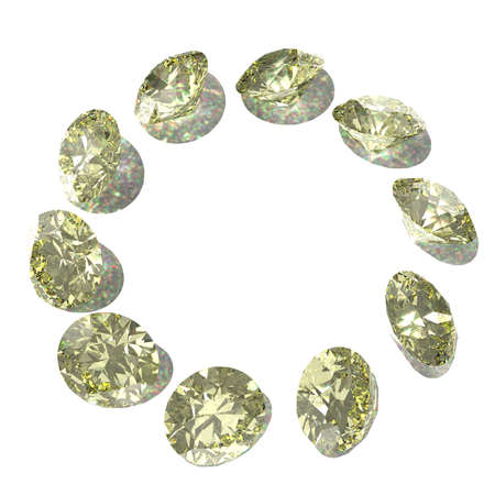 Diamonds. 3D illustration. 3D CG.の写真素材
