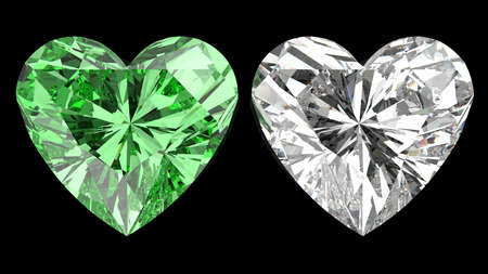 Diamonds. 3D illustration. 3D CG.の写真素材