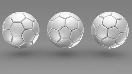 Soccer Ball. 3D illustration. 3D CG. High resolution.の写真素材