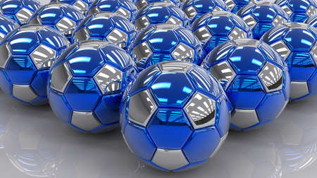 Soccer Ball. 3D illustration. 3D CG. High resolution.の写真素材