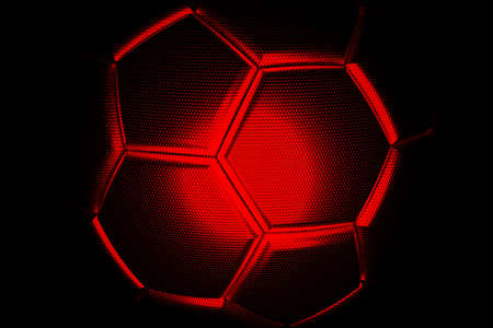 Soccer Ball. 3D illustration. 3D CG. High resolution.
