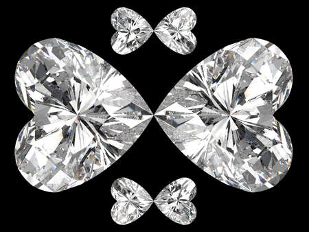 Diamonds. 3D illustration. 3D CG.の写真素材