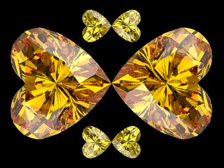 Diamonds. 3D illustration. 3D CG.の写真素材