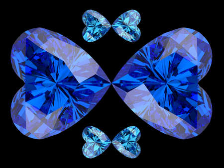 Diamonds. 3D illustration. 3D CG.の写真素材