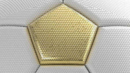 Soccer Ball. 3D illustration. 3D CG. High resolution.の写真素材