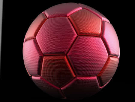 Soccer Ball. 3D illustration. 3D CG. High resolution.の写真素材