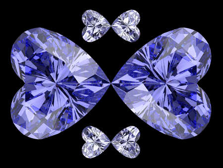 Diamonds. 3D illustration. 3D CG.の写真素材