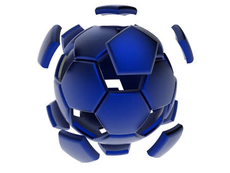 Soccer Ball. 3D illustration. 3D CG. High resolution.の写真素材