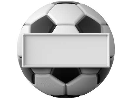 Soccer Ball. 3D illustration. 3D CG. High resolution.の写真素材