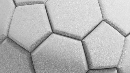 Soccer Ball. 3D illustration. 3D CG. High resolution.の写真素材
